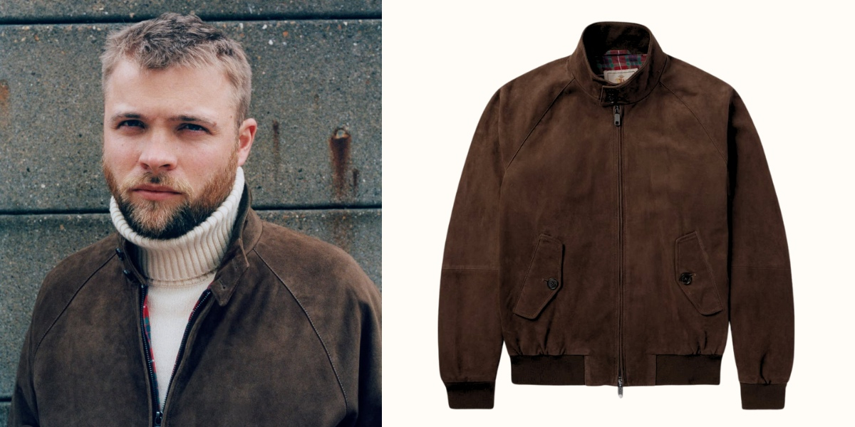 Baracuta G9 Suede Jacket Chocolate, klassieke stijlvolle jas Baracuta G9 Suede Jacket Chocolate, klassieke stijlvolle jas