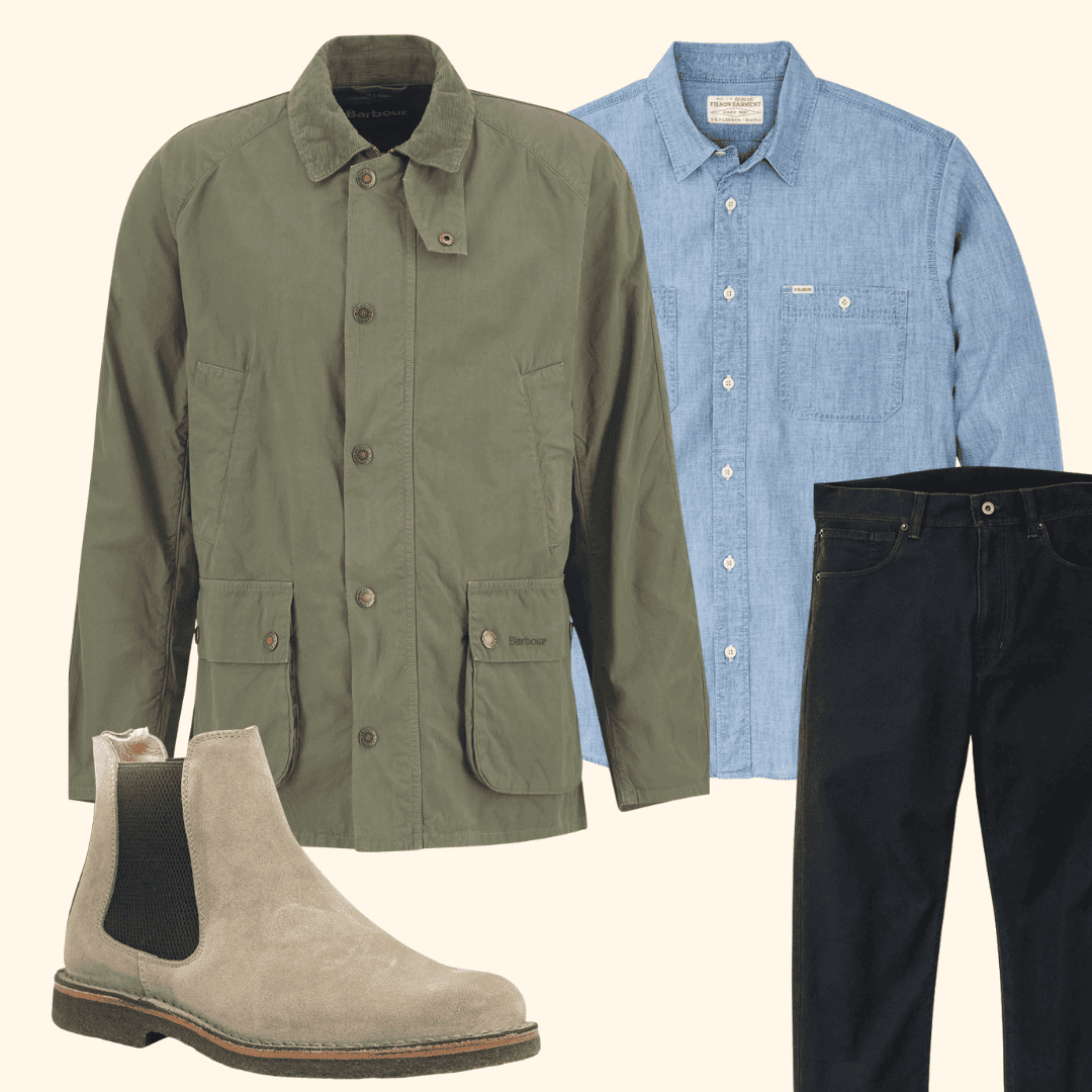 Barbour Ashby Casual Jacket Dusty Olive how to wear it. Barbour Ashby Casual Jacket Dusty Olive how to wear it.