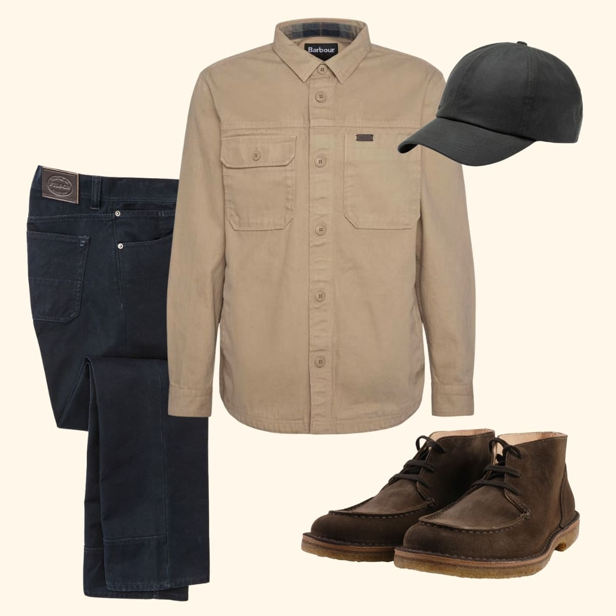 Ways to wear it Barbour Lingfield Overshirt Ways to wear it Barbour Lingfield Overshirt