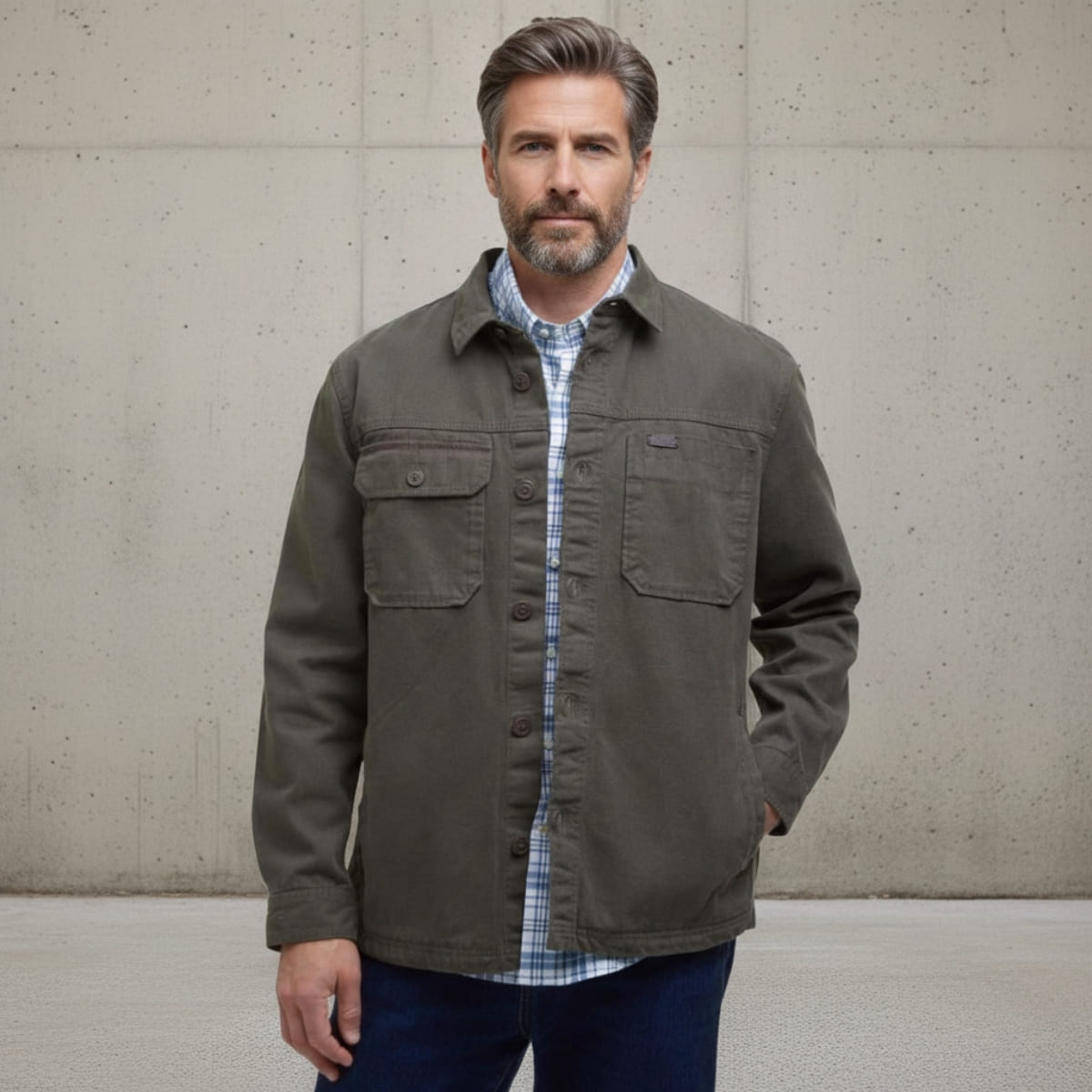 The Barbour Lingfield Canvas Overshirt in Fern is perfect for the modern man who values both style and versatility. The Barbour Lingfield Canvas Overshirt in Fern is perfect for the modern man who values both style and versatility.