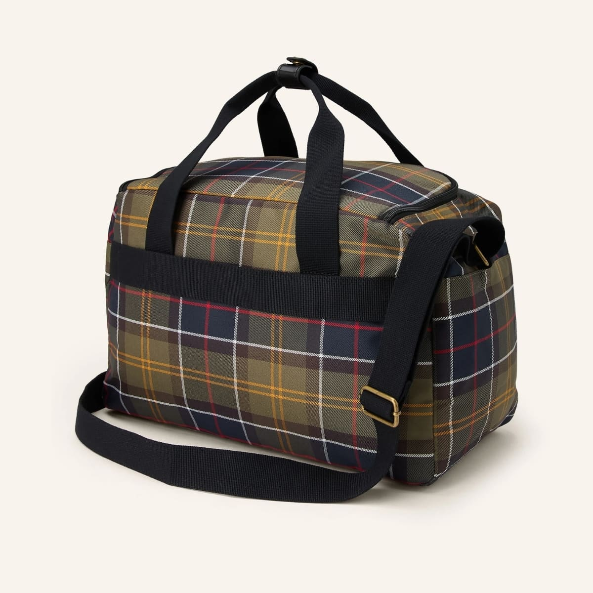BARBOUR TORRIDON TARTAN FLIGHT HOLDALL CLASSIC TARTAN Ontworpen om comfortabel onder de meeste vliegtuigstoelen te passen.