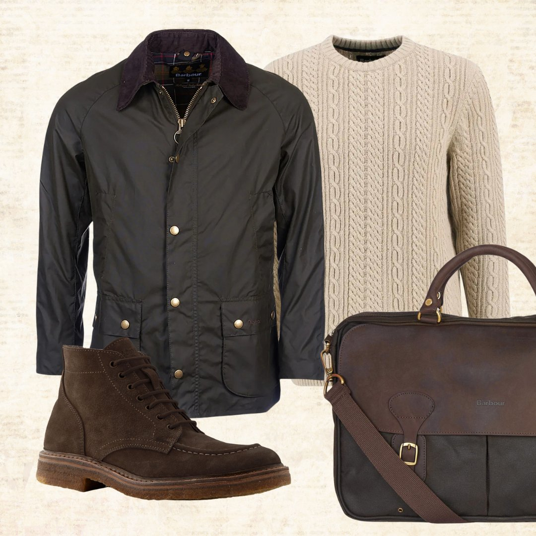 Barbour Ashby Wax Jacket Rustic/Classic, hoe te dragen; Filson, Astorflex.