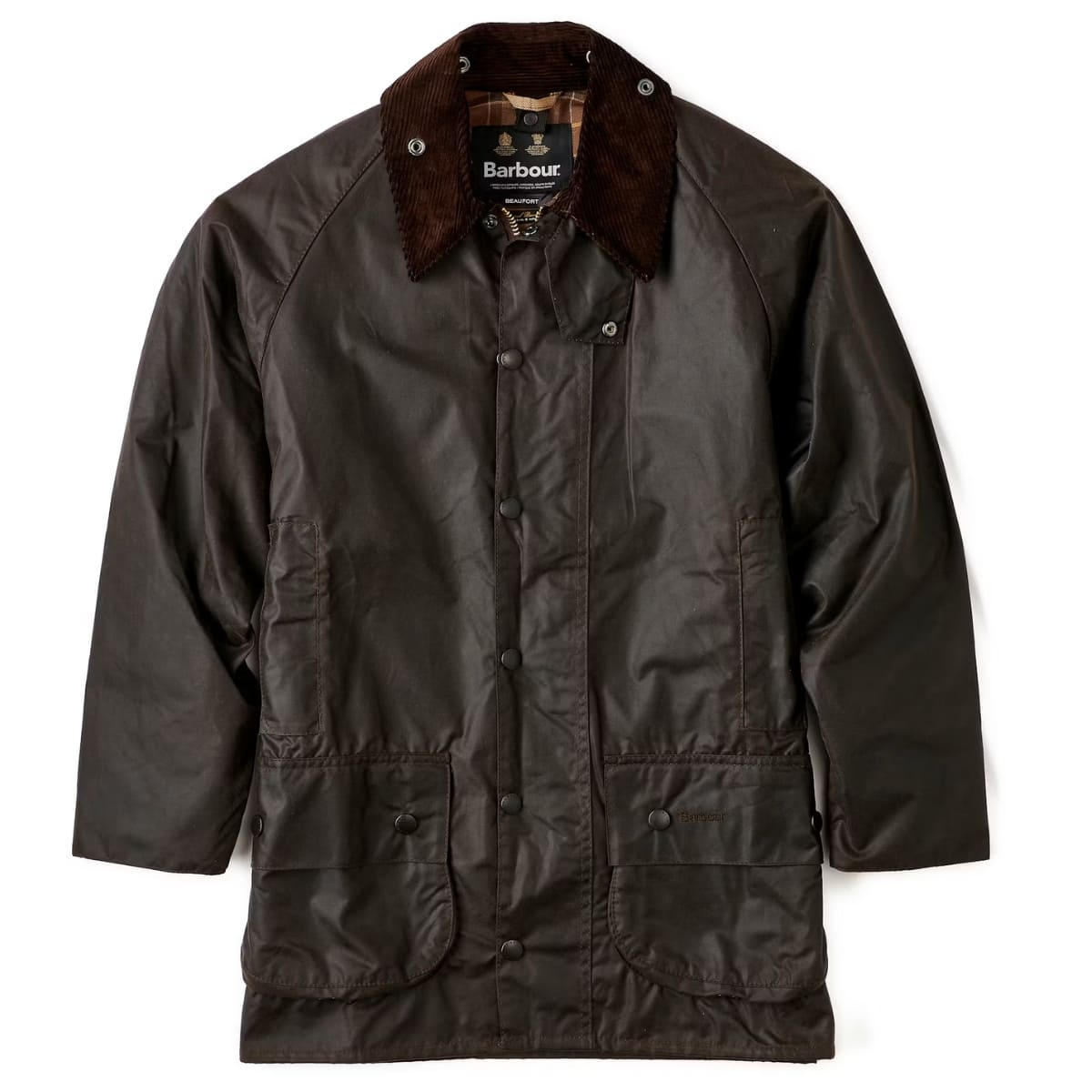 De Rustic kleur geeft de Barbour Beaufort Waxed Jacket een klassieke, authentieke look
