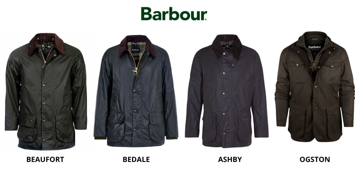 Verschil tussen Barbour jassen: Bedale, Ogston, Beaufort en Ashby