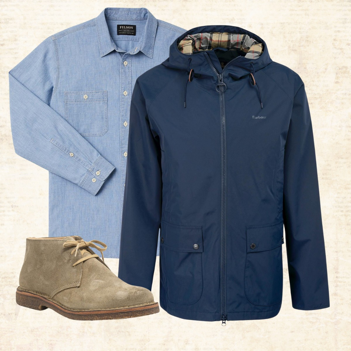 Barbour Hooded Domus Waterproof Jacket Navy – Stijlvol & Weerbestendig