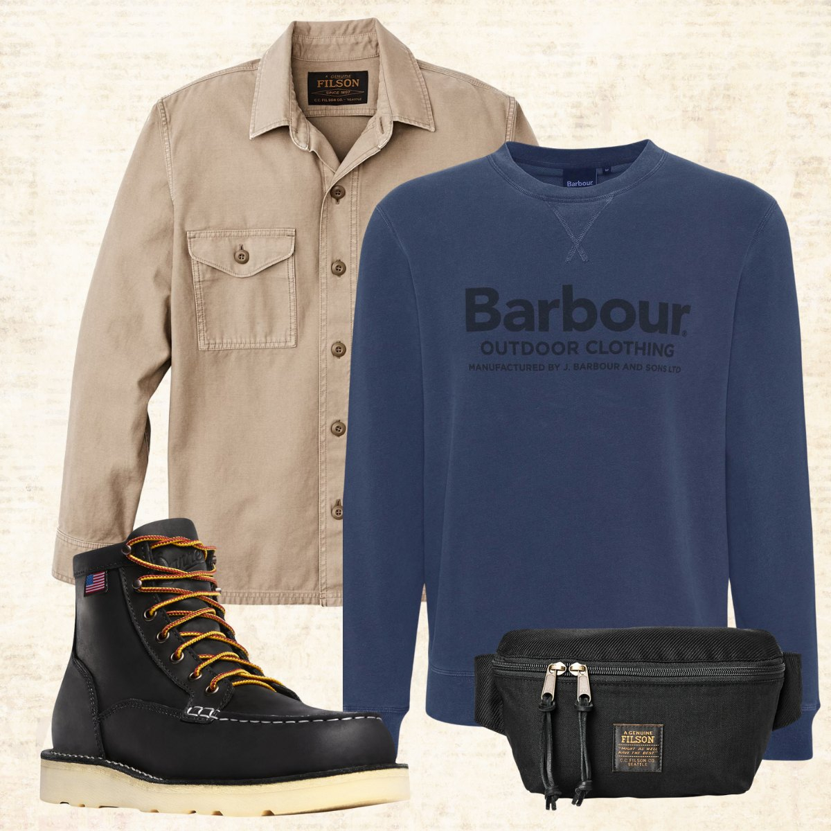 Barbour Larkhill Crew Neck Sweater Navy, How to style.
