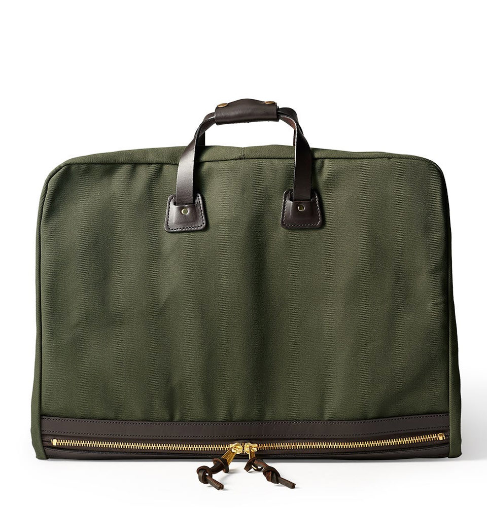 Filson Rugged Twill Suit Cover Otter Green, geschikt voor maximaal twee kledingstukken