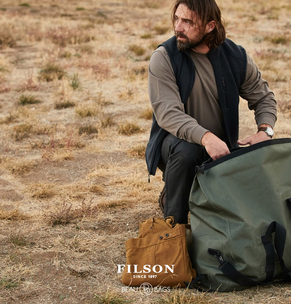 Filson Ridgeway Fleece Vest Dark Navy, lichtgewicht, warm en sneldrogend Polartec® fleece