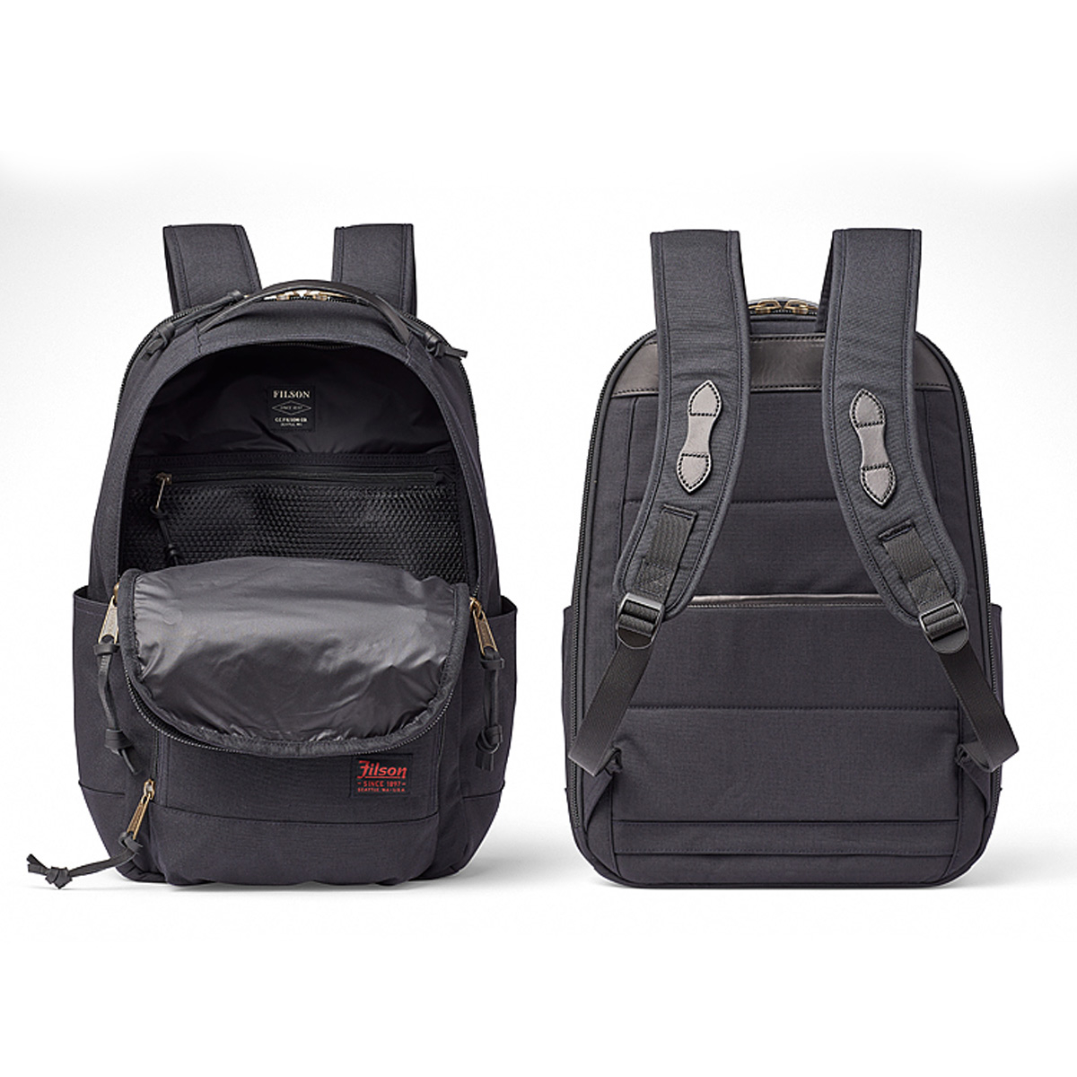 Filson Dryden Backpack Dark Navy sterke rugzak met opvallend veel opbergruimte