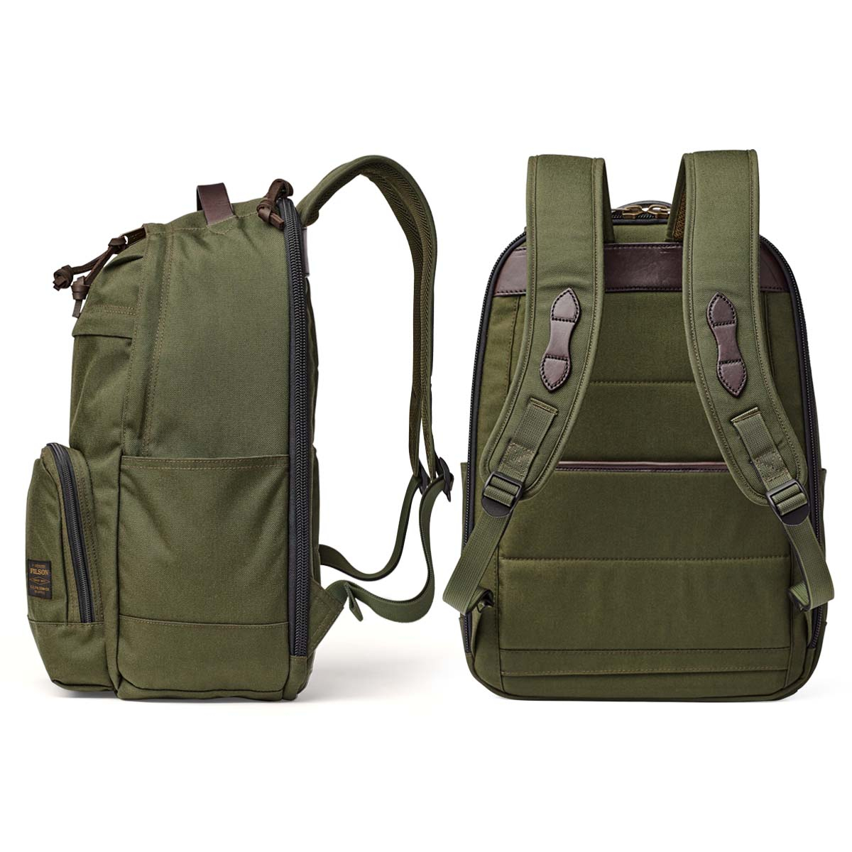 Filson Dryden Backpack Otter Green, lichtgewicht en goed gebouwd