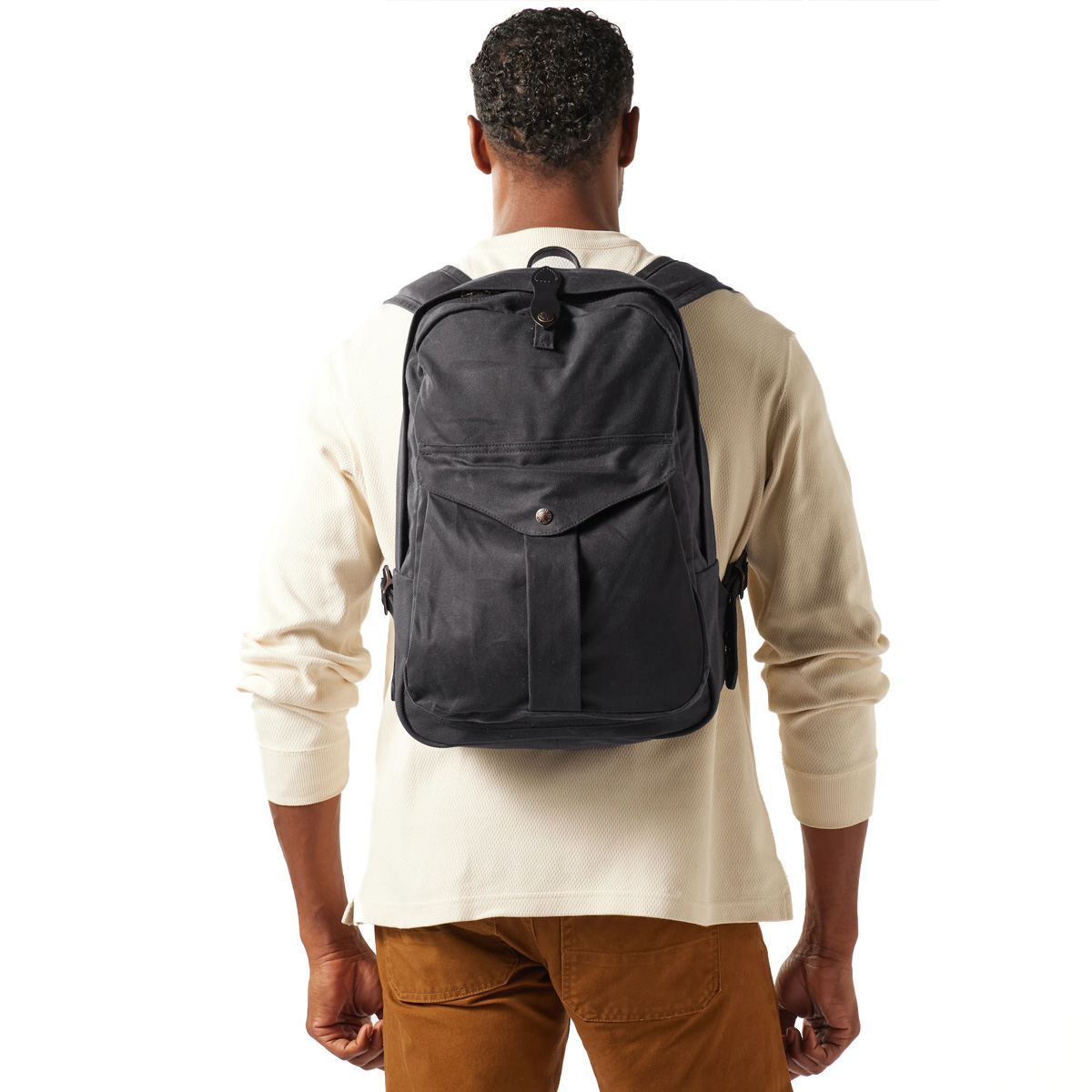 Filson Journeyman Backpack 20231638 Cinder, waterdichte rugzak die tientallen jaren meegaat, in elk klimaat