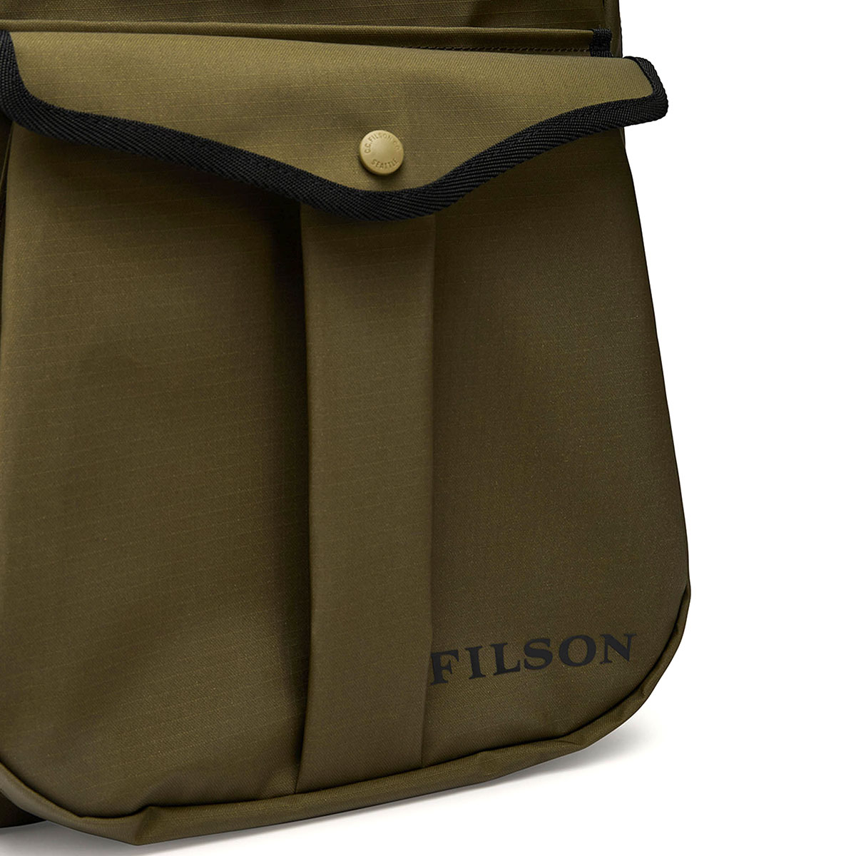 Filson Scout Journeyman Backpack Olive/Black/Covert, Waterbestendige Stoere Rugzak voor Elk Avontuur
