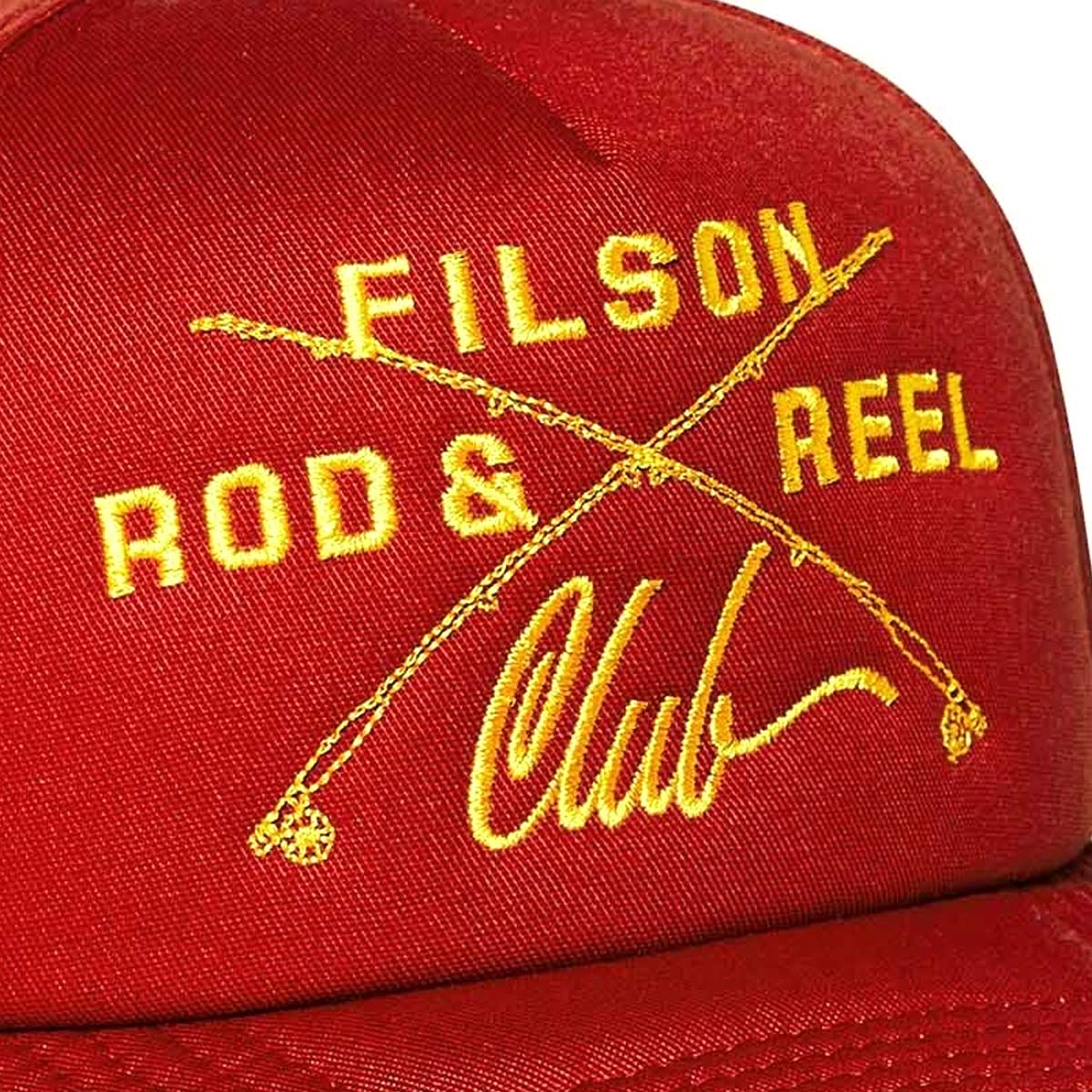 Filson Harvester Cap Rust/Rod And Reel Club, klassieke vijf-panel cap voor comfort en jaren trouwe dienst