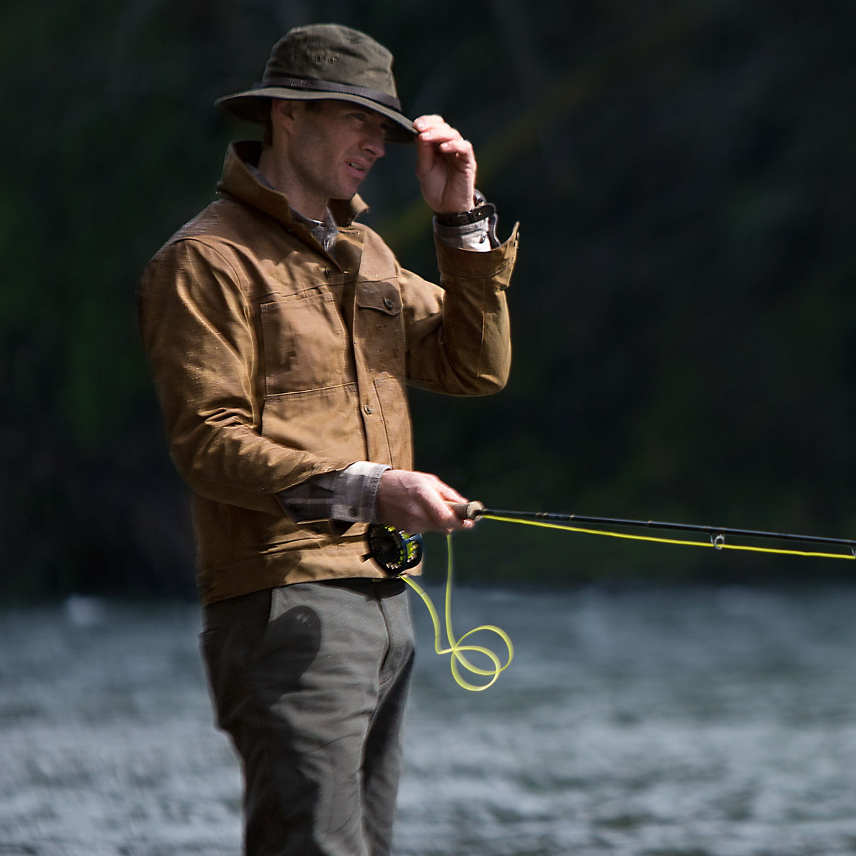 Filson Tin Cloth Packer Hat Otter Green, beschermt je tegen de elementen Filson Tin Cloth Packer Hat Otter Green, beschermt je tegen de elementen