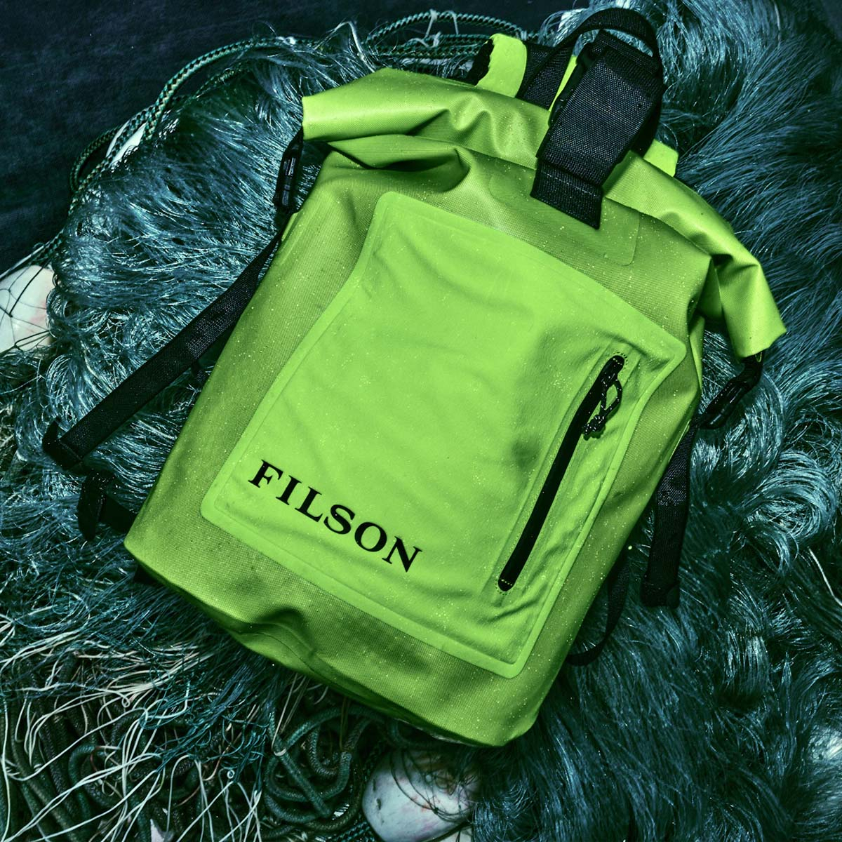 Filson Dry Backpack Laser Green, houdt je uitrusting droog in alle weersomstandigheden