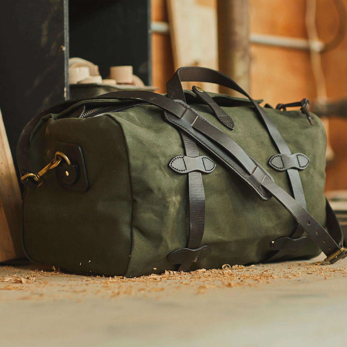 Filson Rugged Twill Duffle Bag Small Otter Green, ultieme reistas gemaakt voor stoere trips