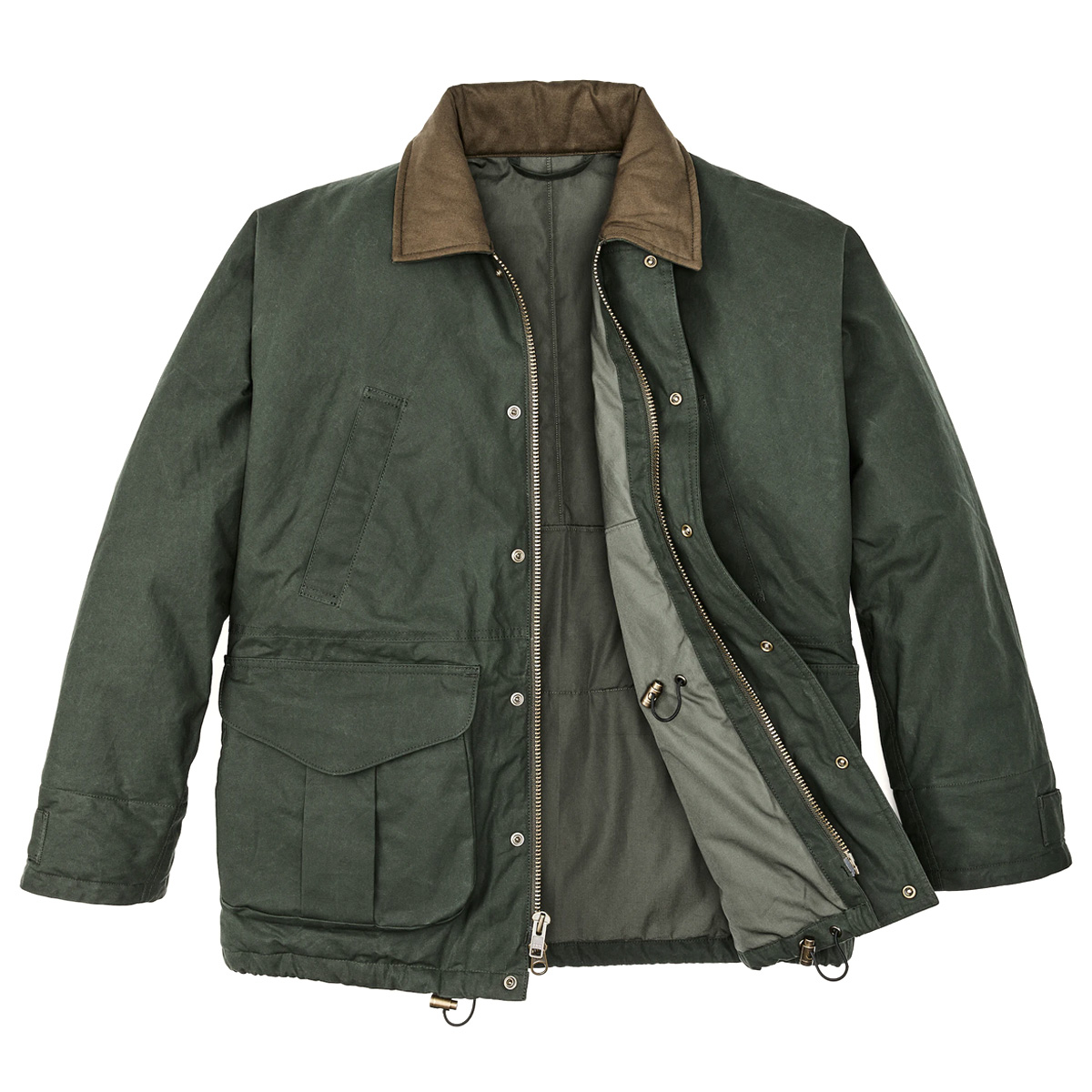 Filson Ranger Insulated Field Jacket Deep Forest, een ideale mix van traditionele stof en geavanceerde isolatie