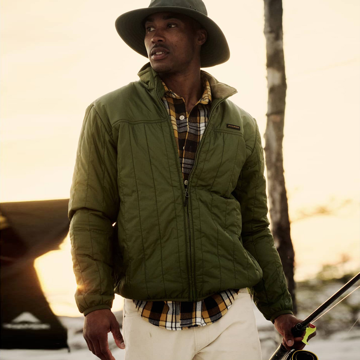 Filson Ultralight Jacket Cypress, Ultralight PrimaLoft® Gold 60g jas met uitzonderlijke warmte-gewichtsverhouding
