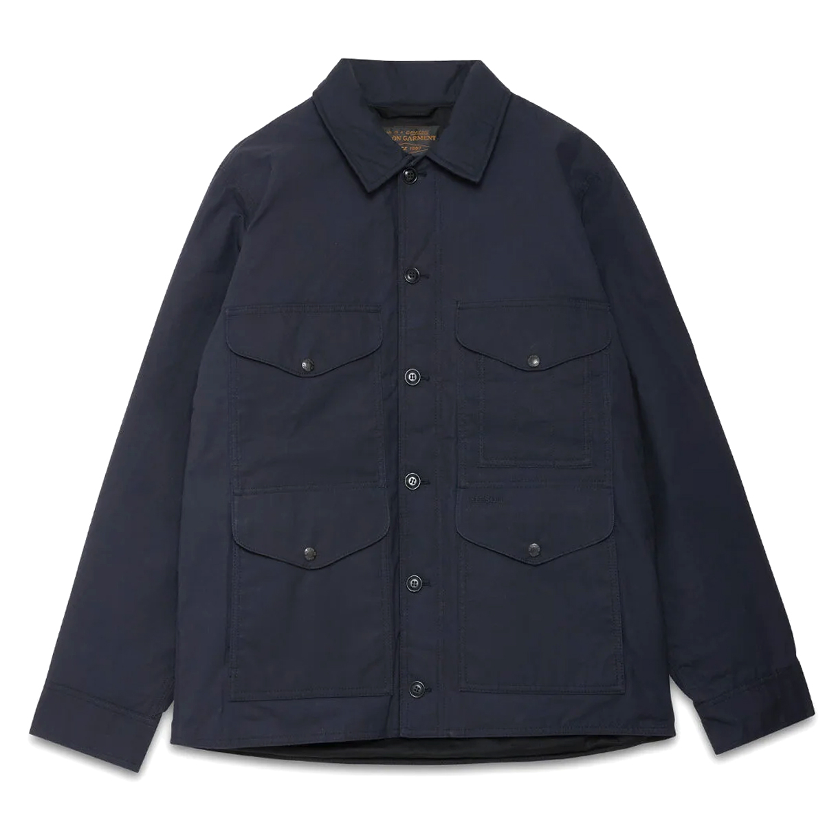 Filson Waxed Ranger Cruiser Navy, robuuste, waterafstotende jas voor buitenavonturen