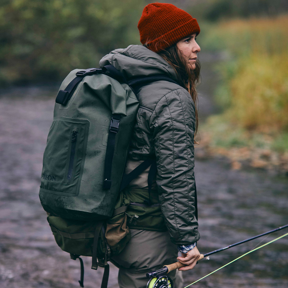 Filson Dry Backpack, houdt je uitrusting droog in alle weersomstandigheden