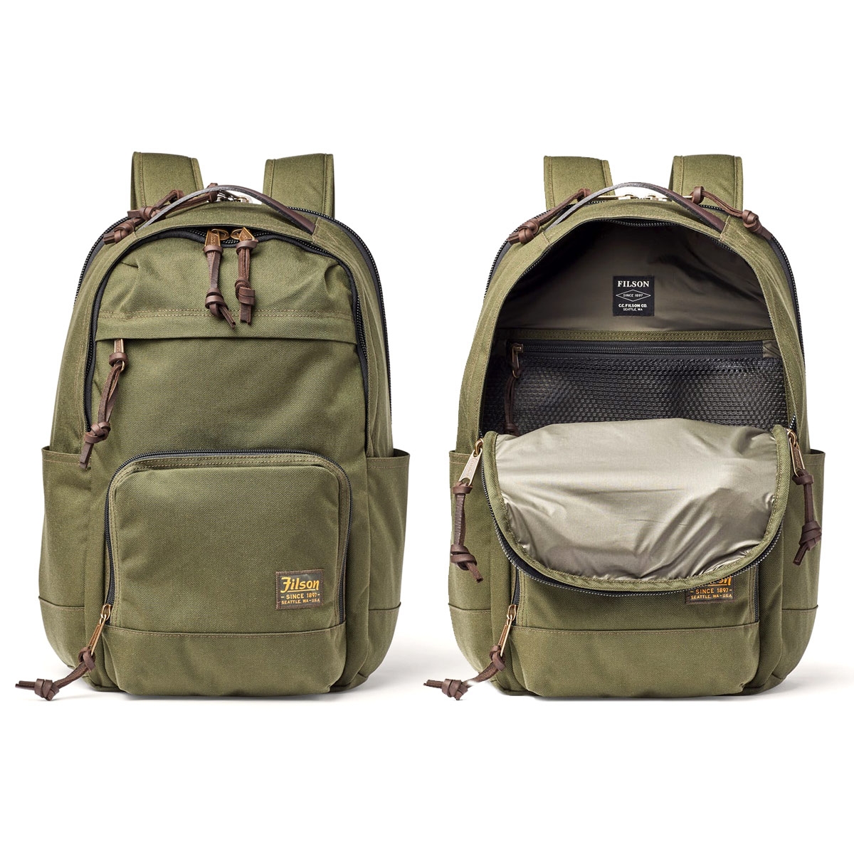 maak je geïrriteerd openbaring schapen Filson Dryden Backpack Otter Green, slijtvaste en veelzijdige rugzak