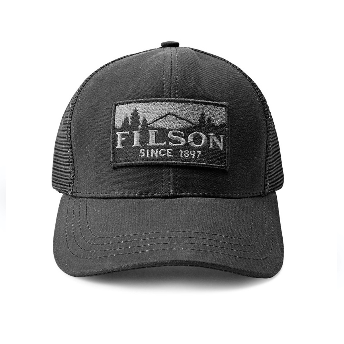 Filson Logger Mesh Cap 11030237-Black, iconische pet van duurzaam Tin Cloth