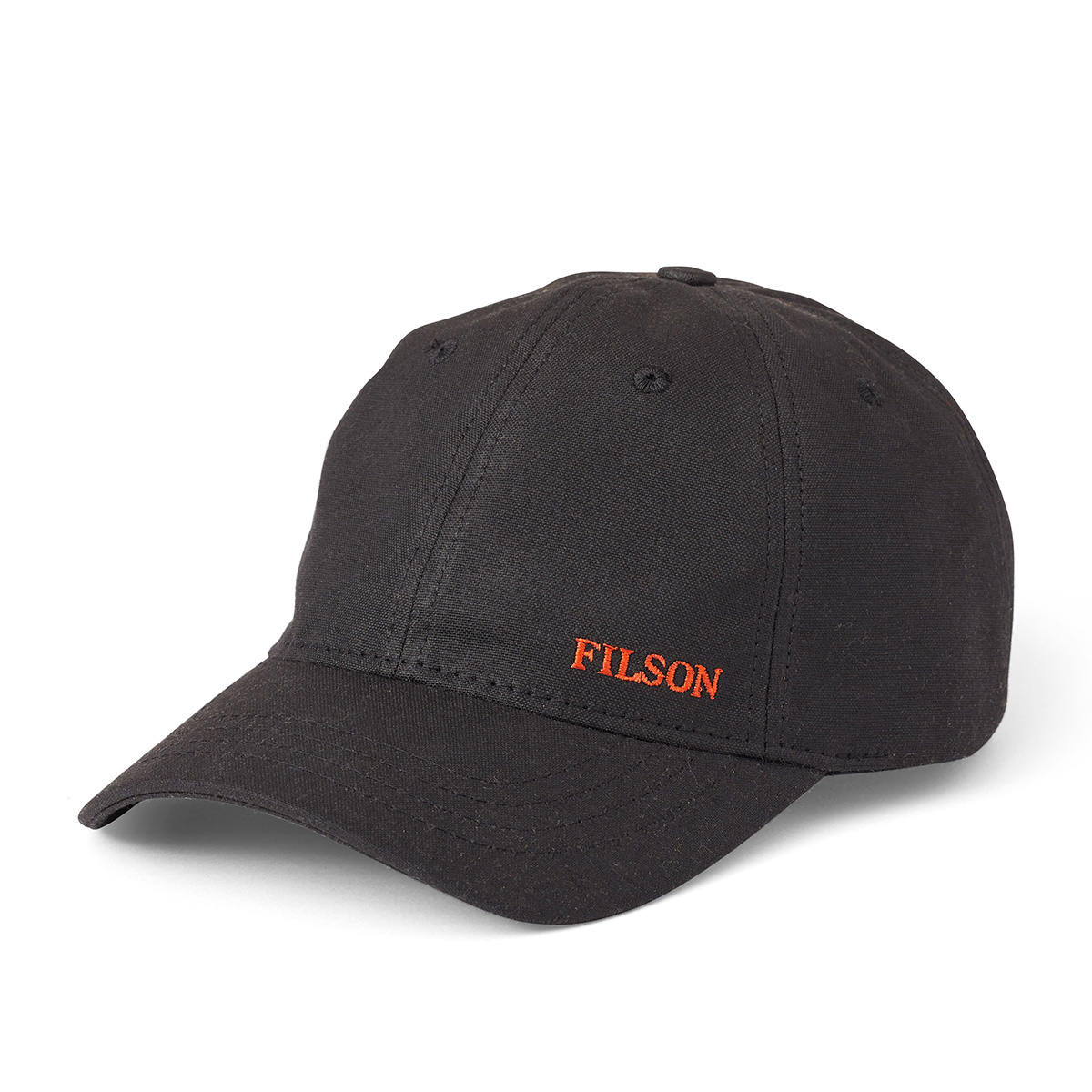 Filson Oil Tin Low-Profile Cap 20172158 Black, om jaren dienst te doen