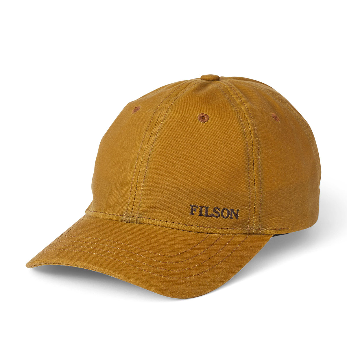 Filson Oil Tin Low-Profile Cap 20172158 Tan, om jaren dienst te doen