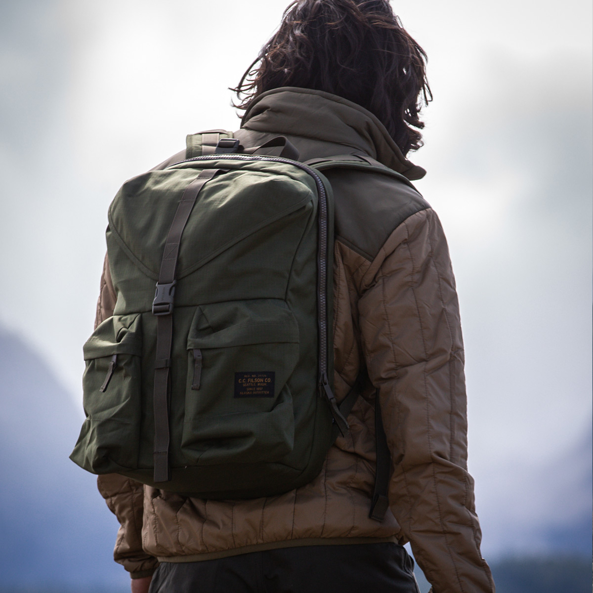 Filson Ripstop Backpack 20115929 Surplus Green, Lichtgewicht en stoer, ontworpen voor comfort op lange tochten