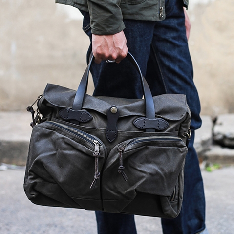 Filson 24-Hour Tin Briefcase Otter Green, perfecte tas voor een weekend weg