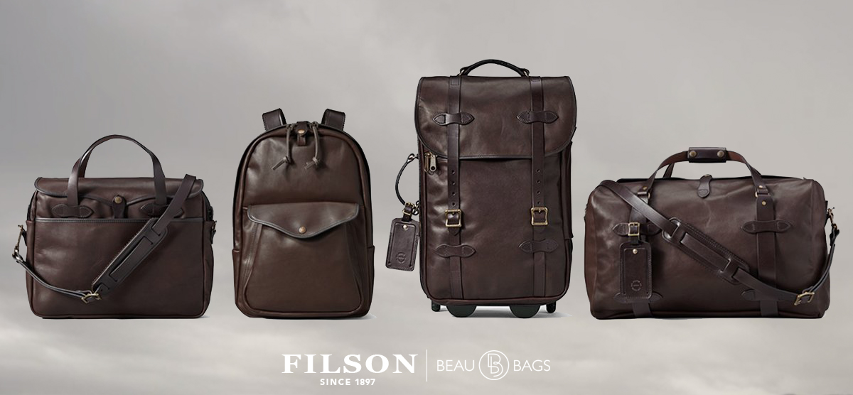 filson leather duffle