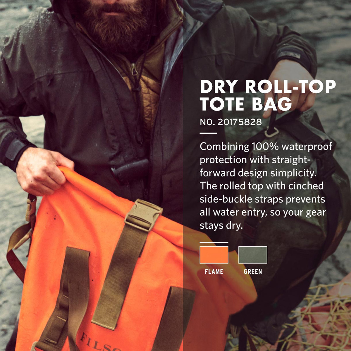 Filson Dry Roll-Top Tote Bag