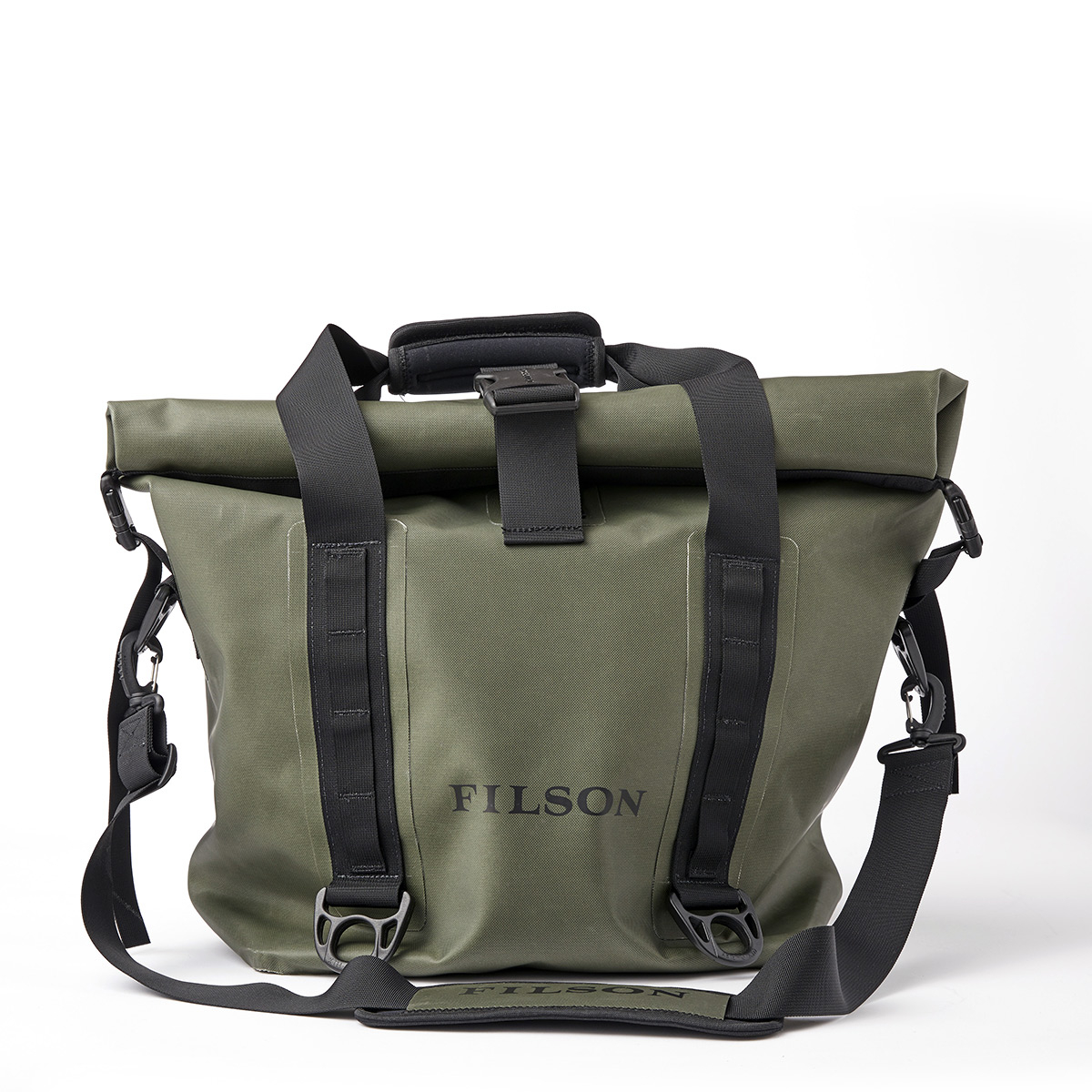 Filson Dry Roll-Top Tote Bag Green, houdt je uitrusting droog in alle weersomstandigheden