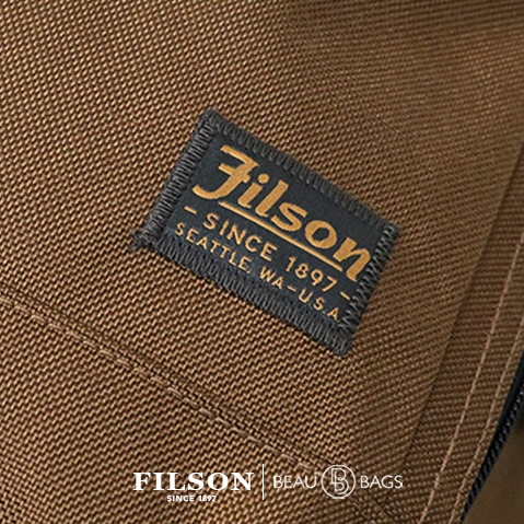 Filson Ballistic Nylon Dryden Briefcase Whiskey, lichtgewicht en slijtvaste briefcase voor veelzijdig gebruik onder alle omstandigheden