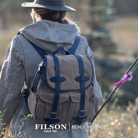 Filson Rucksack Tan 11070262 for use in all weather conditions