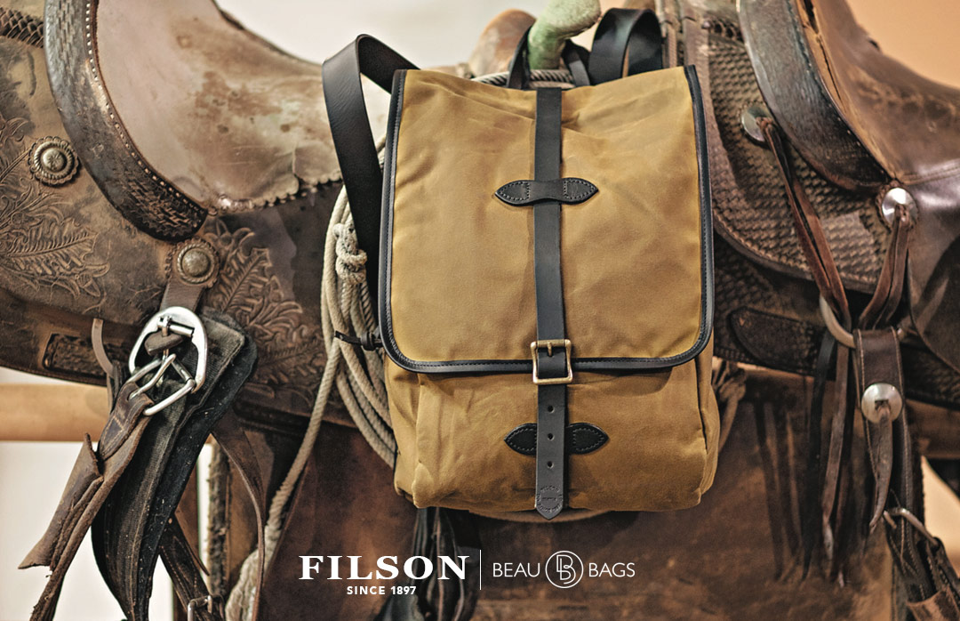 Filson Tin Cloth Backpack Dark Tan, stijlvolle rugzak voor iedere trip die jij gaat maken