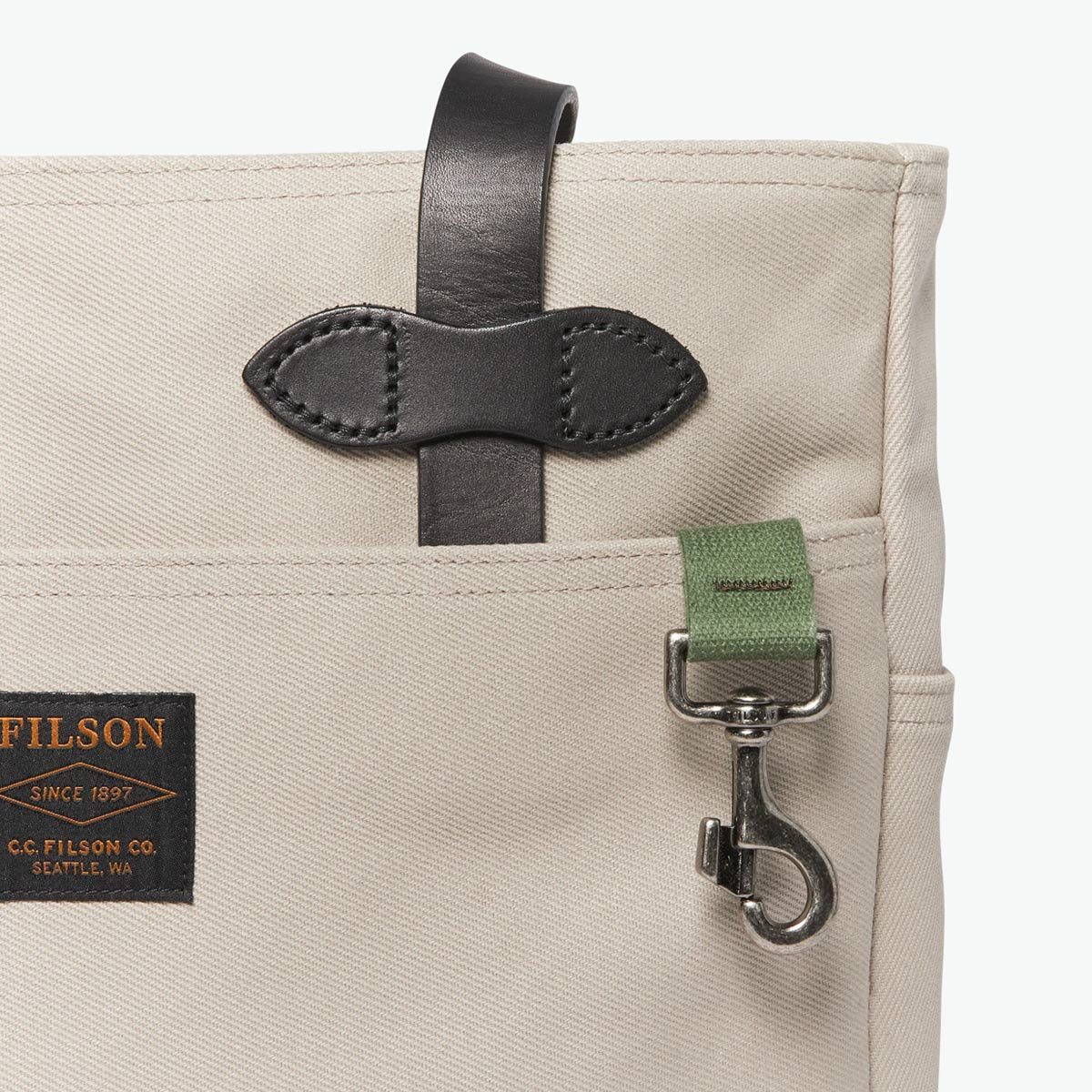 Filson Rugged Twill Tote Bag Twine, gemaakt voor mannen en vrouwen die van gemak, stijl en kwaliteit houden