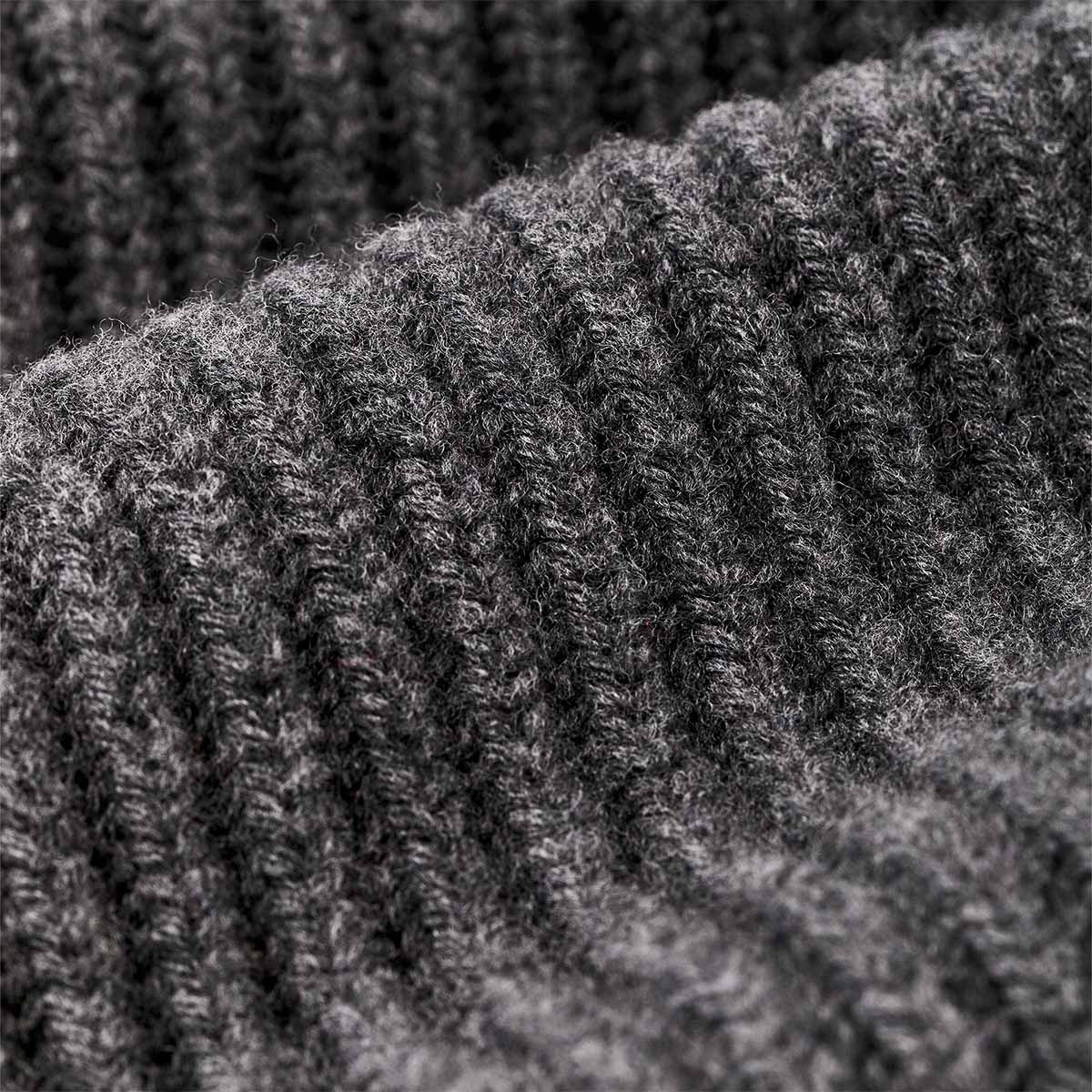 Filson Bristol Shawl Neck Sweater Grey Heather/Dark Charcoal, gemaakt van 100% wol Filson Bristol Shawl Neck Sweater Grey Heather/Dark Charcoal, gemaakt van 100% wol