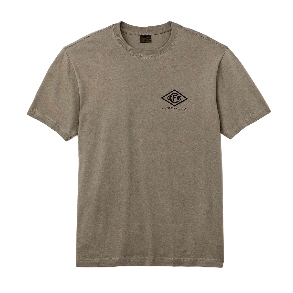 Filson Pioneer Graphic T-Shirt Morel/Chainlink, robuust shirt dat comfortabel in de hand ligt en zijn structuur behoudt, seizoen na seizoen