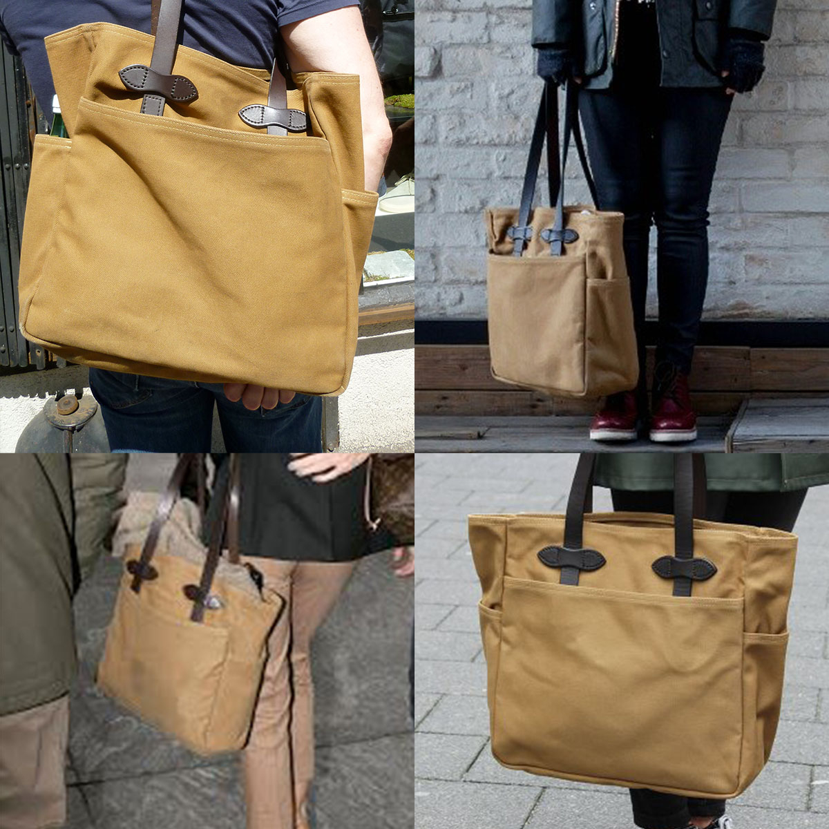 Filson Rugged Twill Tote Bag 11070260-Tan, streetwear, deze Tote Bag draag je recht naast je lichaam of comfortabel aan je schouder