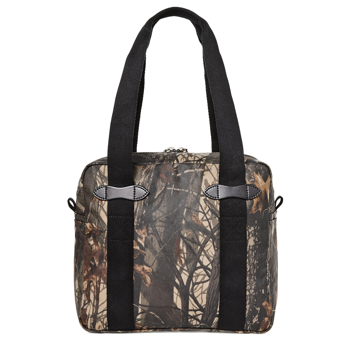 Filson Tin Cloth Tote Bag With Zipper Realtree Hardwoods Camo, een klassiek ogende shopper ontworpen voor het gemakkelijk meenemen van spullen