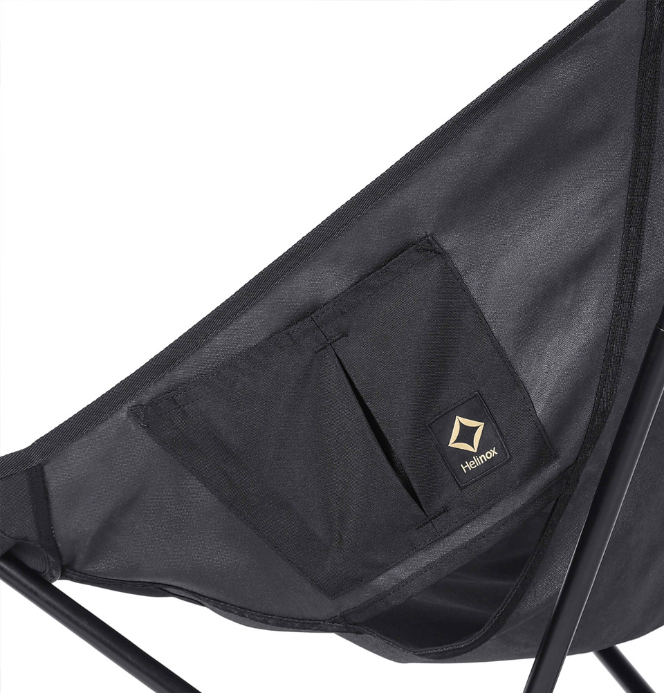 Helinox Tactical Sunset Chair Black, with added pockets to secure valuables and gear Helinox Tactical Sunset Chair Black, with added pockets to secure valuables and gear