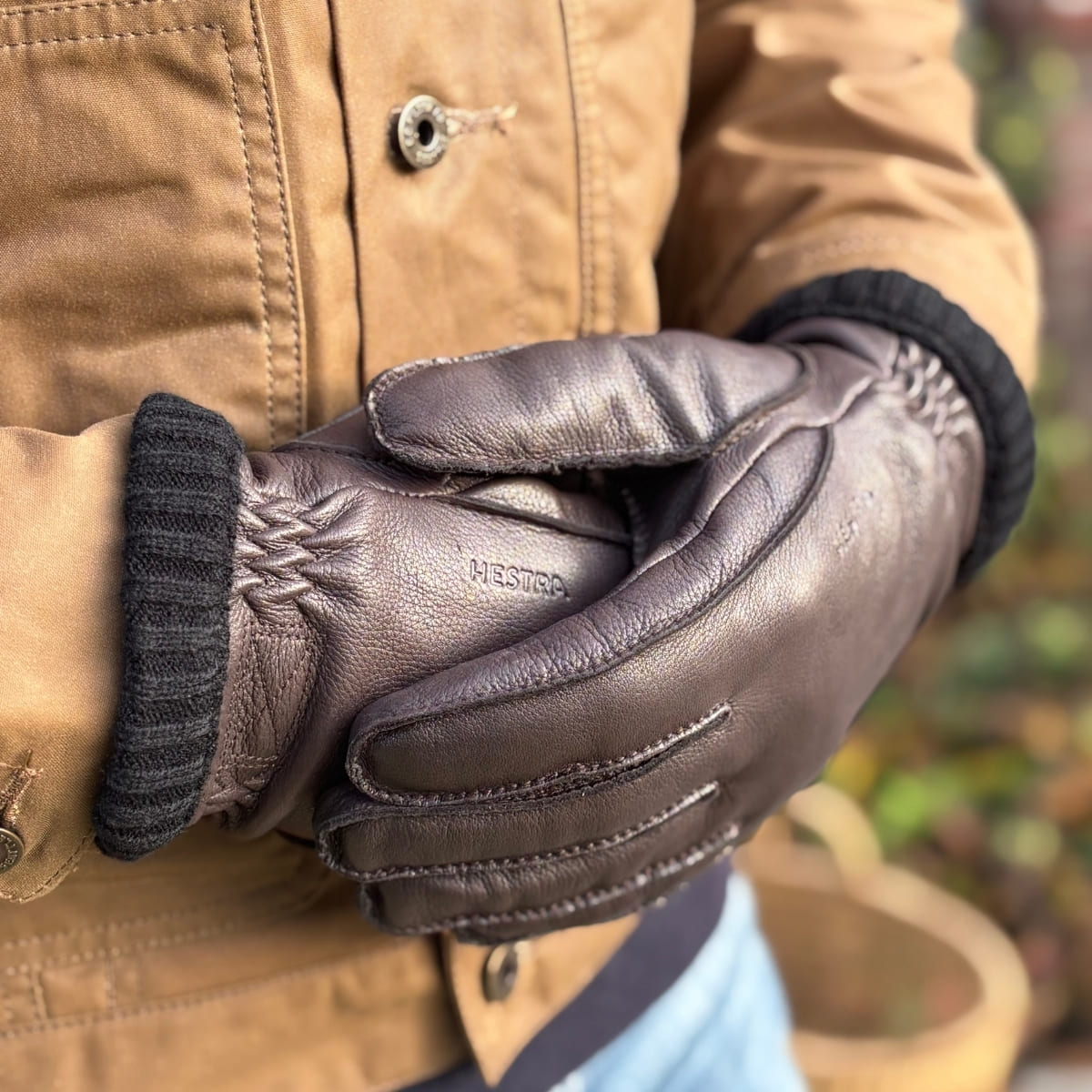 Hestra Deerskin Primaloft Rib Glove Donkerbruin, warmte, duurzaamheid en soepelheid
