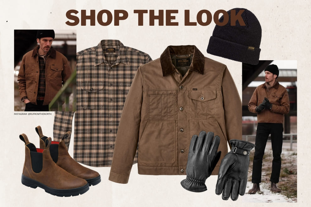 Shop the look, perfect match Filson, Barbour, Astorflex, Red Wing en Hestra