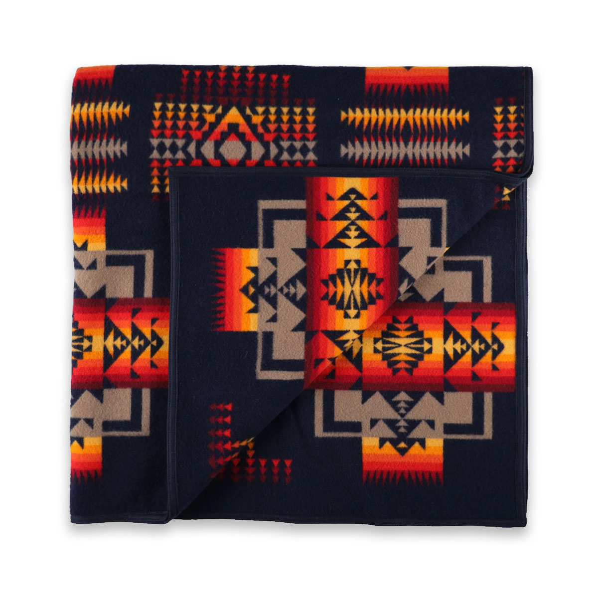 Pendleton Chief Joseph Jacquard Blanket Robe Indigo, perfecte deken voor kille nachten