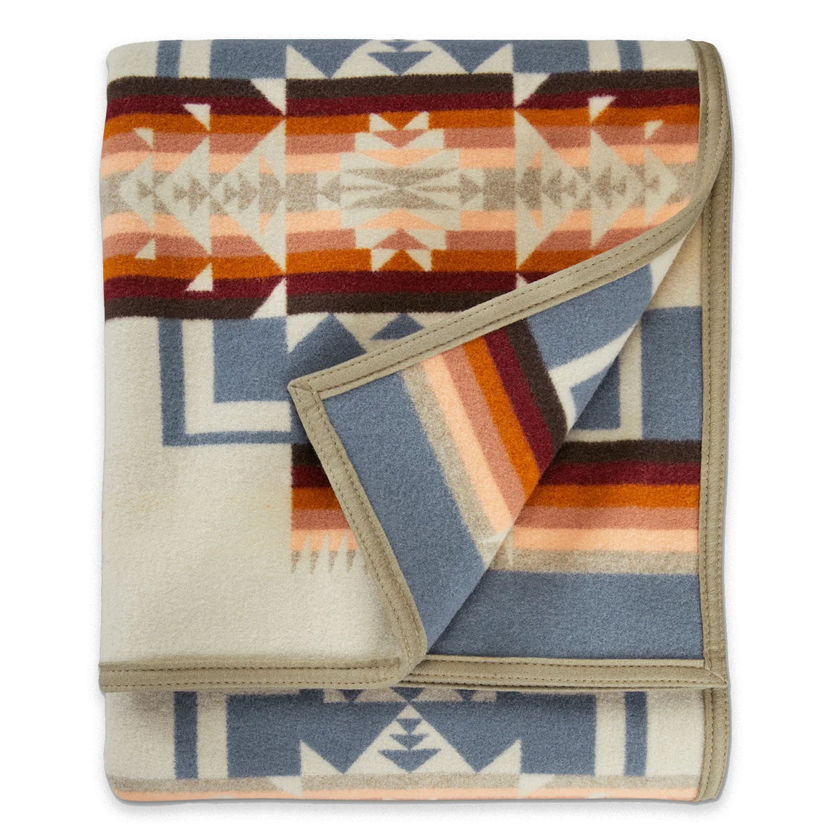 Pendleton Chief Joseph Jacquard Blanket Robe Rosewood, perfecte deken voor kille nachten