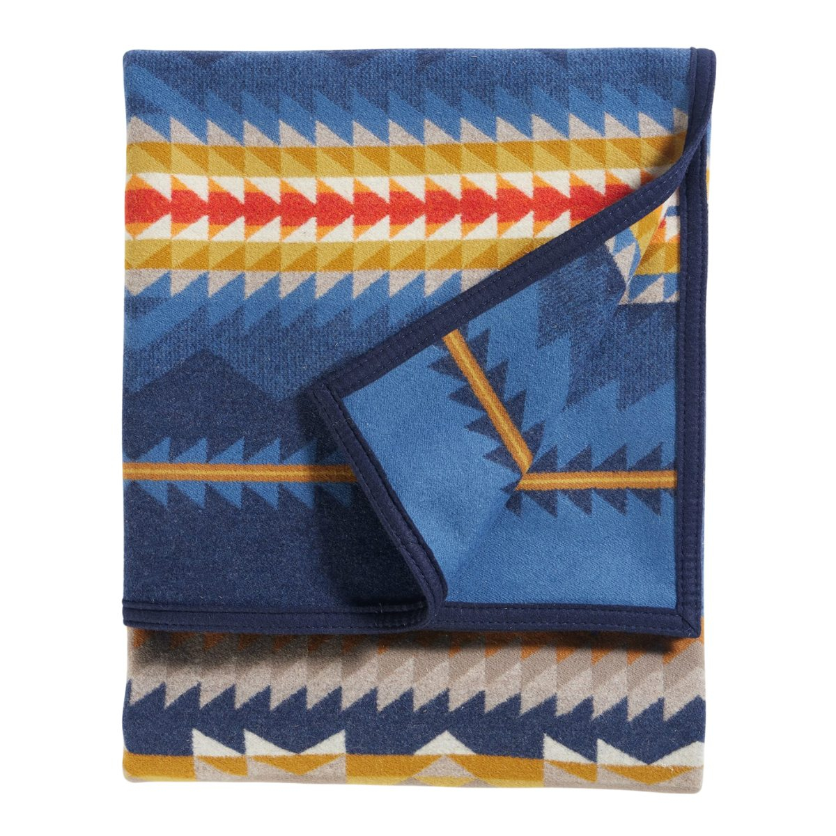 Pendleton Jacquard Unnapped Blanket Robe Cascadia, past perfect over een tweepersoonsbed, ook geschikt als wanddecoratie of om lekker onder te kruipen op de bank