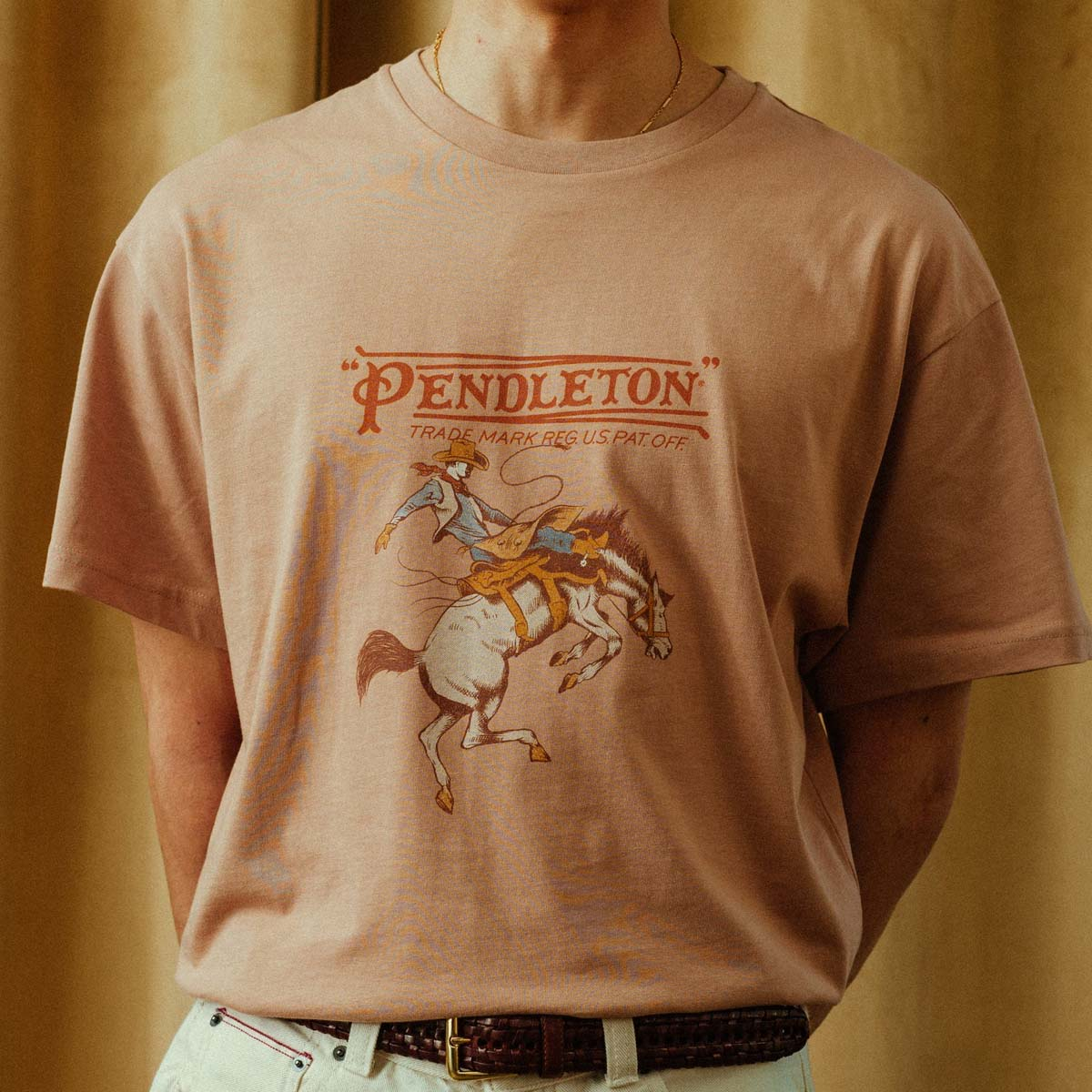 Pendleton Rodeo T-Shirt Khaki, bestel bij BeauBags, Officiële Internationale Pendleton Dealer