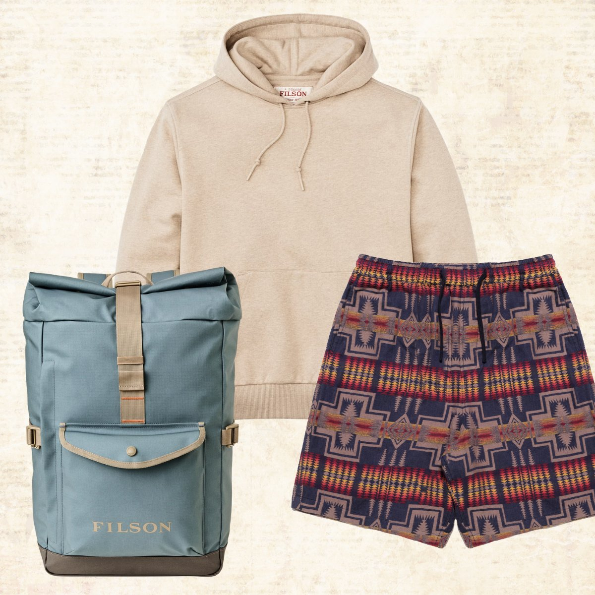Pendleton Jacquard Surf Hoodie Harding, LIMITED EDITION