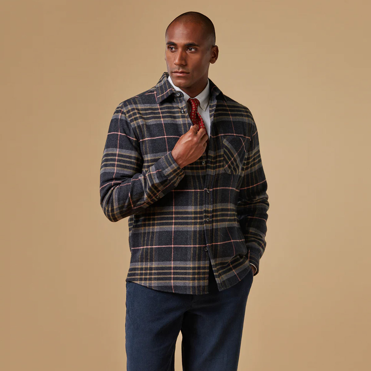 Portuguese Flannel Arquive 72 Checked Cotton-Flannel Shirt, vervaardigd door meesterambachtslieden in de oude steden van Noord-Portugal